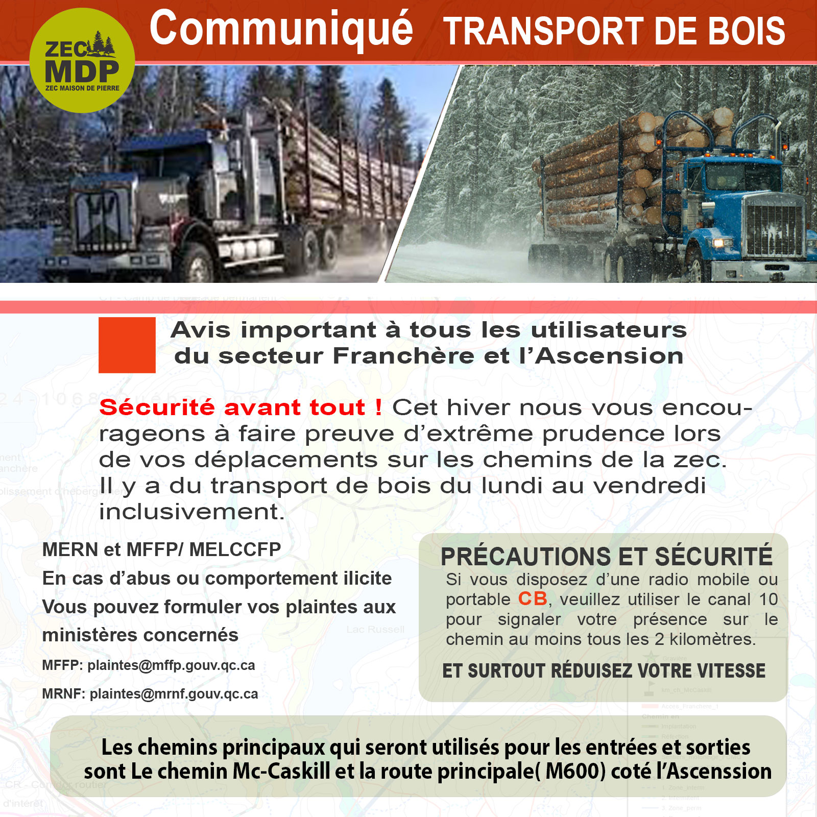 communiqué transport de bois 24022025